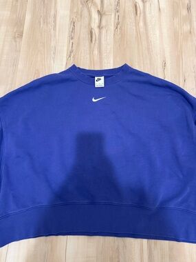 Nike Royal Blue Crewneck slight crop Sweatshirt